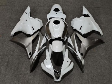 Purchase 2009-2012 Honda CBR600RR Motorcycle Fairings - White Silver Glossy Black Canada