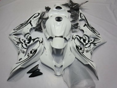 Purchase 2007-2008 Honda CBR600RR Motorcycle Fairings - White Black Canada