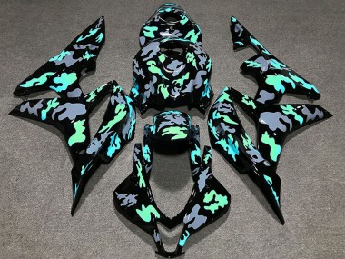 Purchase 2007-2008 Honda CBR600RR Motorcycle Fairings - Green Grey Camouflage Canada