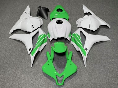 Purchase 2009-2012 Honda CBR600RR Motorcycle Fairings - White Green Stripe Canada