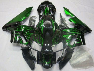 Purchase 2003-2004 Honda CBR600RR Motorcycle Fairings - Glossy Black Blue Flame Canada