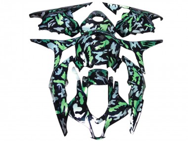 Purchase 2009-2012 Honda CBR600RR Motorcycle Fairings - Green Grey Camouflage Canada