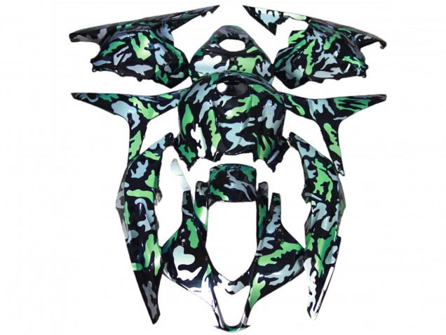 2009-2012 Honda CBR600RR Motorcycle Fairings - Green Grey Camouflage Canada