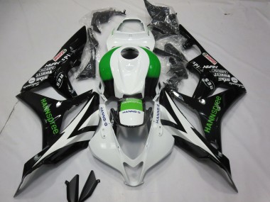 Purchase 2007-2008 Honda CBR600RR Motorcycle Fairings - White Green Glossy Black Hannspree Canada