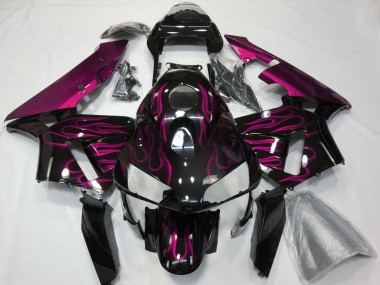 Purchase 2003-2004 Honda CBR600RR Motorcycle Fairing - Glossy Black Purple Flame Canada