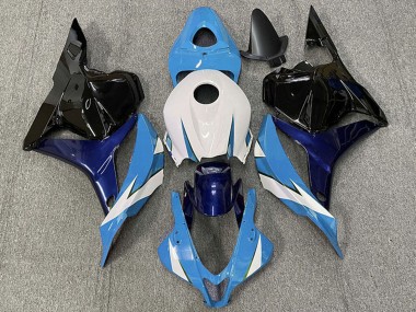 Purchase 2009-2012 Honda CBR600RR Motorcycle Fairing - White Blue Glossy Black Canada