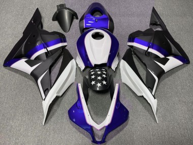 Purchase 2009-2012 Honda CBR600RR Motorcycle Fairings - Dark Blue Matte Black Star Canada