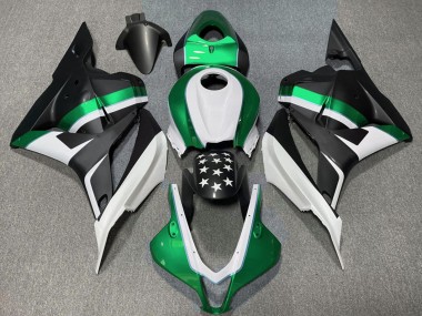 Purchase 2009-2012 Honda CBR600RR Motorcycle Fairings - White Green Matte Black Star Canada