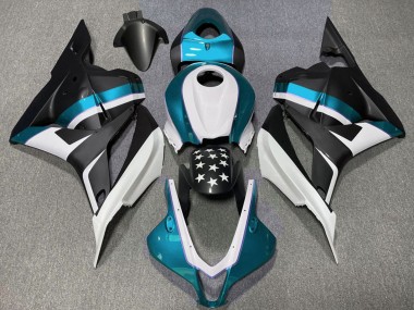 Purchase 2009-2012 Honda CBR600RR Motorcycle Fairings - White Blue Matte Black Star Canada