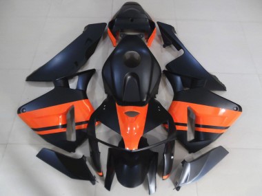 Purchase 2005-2006 Honda CBR600RR Motorcycle Fairings - Matte Black Glossy Orange Canada