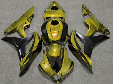 Purchase 2007-2008 Honda CBR600RR Motorcycle Fairings - Gold Matte Black OEM Style Canada