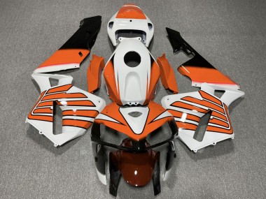 Purchase 2005-2006 Honda CBR600RR Motorcycle Fairings - White Orange Wings Canada