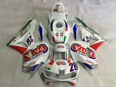 Purchase 2013-2023 Honda CBR600RR Motorcycle Fairings - White Red Blue Pata 28 Canada