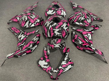 Purchase 2009-2012 Honda CBR600RR Motorcycle Fairings - Pink Silver Camouflage Canada