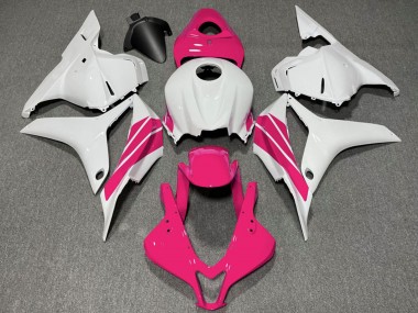 Purchase 2009-2012 Honda CBR600RR Motorcycle Fairings - White Pink Stripe Canada