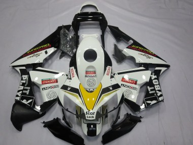 Purchase 2003-2004 Honda CBR600RR Motorcycle Fairings - White Yellow Glossy Black Playboy Style Canada