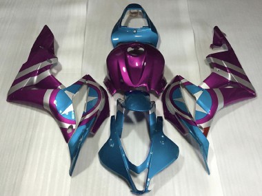 Purchase 2007-2008 Honda CBR600RR Motorcycle Fairings - Purple Light Blue Captain America Canada