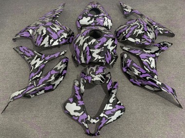 Purchase 2009-2012 Honda CBR600RR Motorcycle Fairings - Purple Silver Camouflage Canada