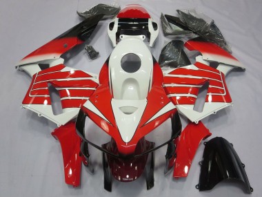 Purchase 2005-2006 Honda CBR600RR Motorcycle Fairings - White Red Black Large Stripe Canada