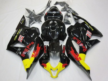 Purchase 2009-2012 Honda CBR600RR Motorcycle Fairings - Glossy Black Yellow Red Bull Canada