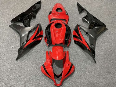 Purchase 2007-2008 Honda CBR600RR Motorcycle Fairings - Grey Red Glossy Black OEM Style Canada