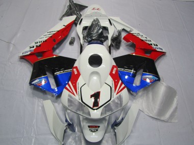 Purchase 2003-2004 Honda CBR600RR Motorcycle Fairings - White Red Blue Glossy Black EuroBet Canada
