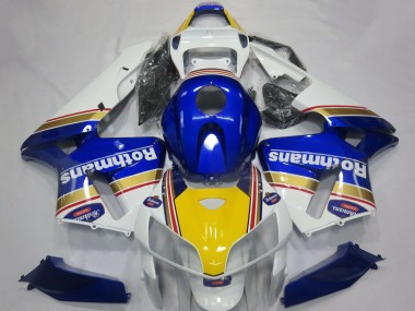 Purchase 2005-2006 Honda CBR600RR Motorcycle Fairings - White Blue Yellow Rothmans Canada