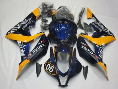 Purchase 2007-2008 Honda CBR600RR Motorcycle Fairings - Orange Blue Glossy Black Canada
