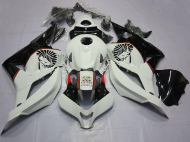 Purchase 2009-2012 Honda CBR600RR Motorcycle Fairings - White Glossy Black Tie Dye Canada