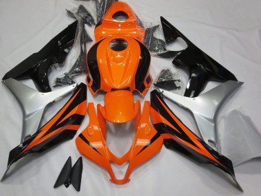 Purchase 2007-2008 Honda CBR600RR Motorcycle Fairings - Silver Orange Glossy Black OEM Style Canada