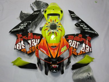 Purchase 2005-2006 Honda CBR600RR Motorcycle Fairings - Vibrant Yellow Black Rossi Canada