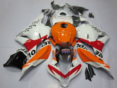 Purchase 2009-2012 Honda CBR600RR Motorcycle Fairings - Orange White Red Glossy Black Repsol Canada