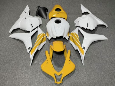 Purchase 2009-2012 Honda CBR600RR Motorcycle Fairings - White Yellow Stripe Canada
