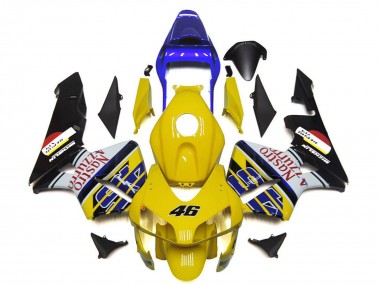 Purchase 2003-2004 Honda CBR600RR Motorcycle Fairings - Yellow Blue White Glossy Black Nastro Azzurro 46 Canada
