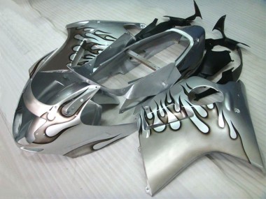 Purchase 1996-2007 Honda CBR1100XX Blackbird Motorcycle Fairings - Silver Black Flame Canada