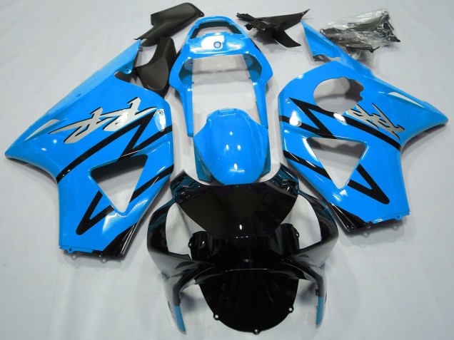 2002-2003 Honda CBR954RR Motorcycle Fairings - Light Blue Glossy Black CBR Style Canada