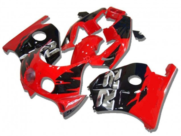1990-1998 Honda CBR250RR Motorcycle Fairings - Red Glossy Black Silver RR Canada