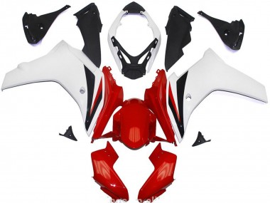 Purchase 2011-2013 Honda CBR600F Abs Motorcycle Fairings - White Red Glossy Black Canada