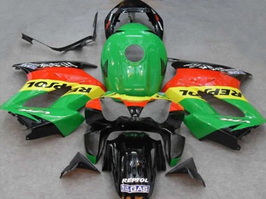 Purchase 2002-2013 Honda VFR 800 Motorcycle Fairings - Green Yellow Red Black Repsol Canada