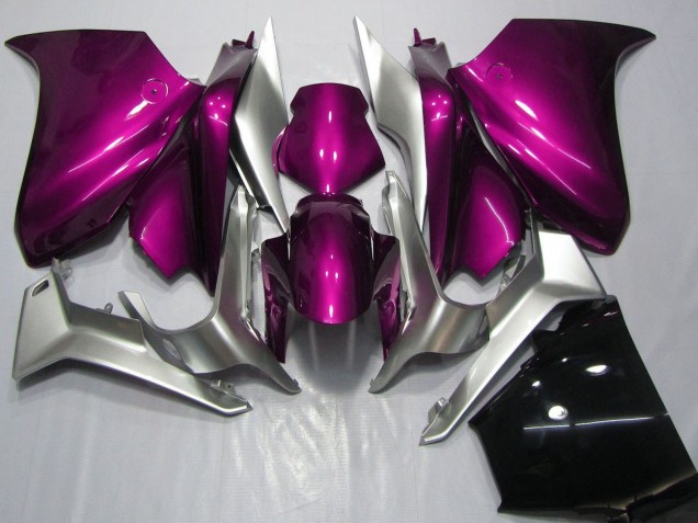 2010-2014 Honda VFR 1200 Motorcycle Fairings - Silver Pink Canada