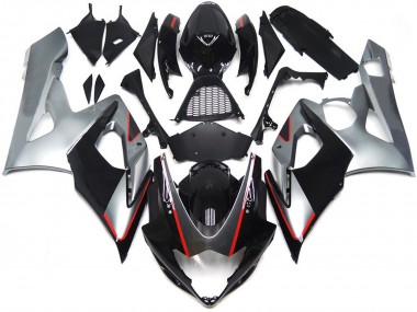 Purchase 2005-2006 Suzuki GSXR 1000 Motorcycle Fairings - Glossy Black Silver Red Canada