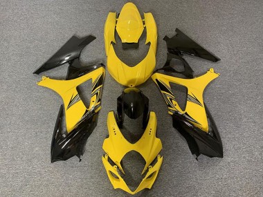 Purchase 2007-2008 Suzuki GSXR 1000 Motorcycle Fairings - Yellow Glossy Black Canada