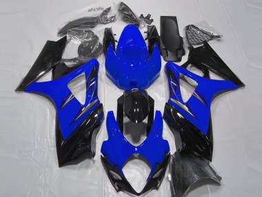 Purchase 2007-2008 Suzuki GSXR 1000 Motorcycle Fairing - Blue Glossy Black Canada