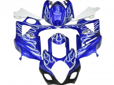 Purchase 2007-2008 Suzuki GSXR 1000 Motorcycle Fairings - Blue White Flame Canada