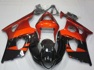 Purchase 2003-2004 Suzuki GSXR 1000 Motorcycle Fairings - Burnt Orange Glossy Black Canada
