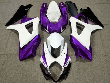 Purchase 2007-2008 Suzuki GSXR 1000 Motorcycle Fairings - White Purple Black Canada
