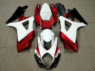 Purchase 2007-2008 Suzuki GSXR 1000 Motorcycle Fairing - White Red Black Canada