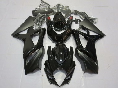 Purchase 2007-2008 Suzuki GSXR 1000 Motorcycle Fairings - Glossy Black Matte Black Plain Canada