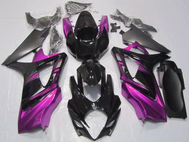 Purchase 2007-2008 Suzuki GSXR 1000 Motorcycle Fairings - Glossy Black Pink Canada