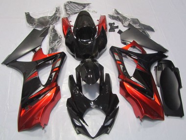 Purchase 2007-2008 Suzuki GSXR 1000 Motorcycle Fairings - Glossy Black Red Canada